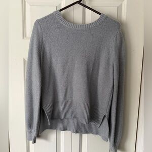 Alya Light Gray Crewneck Sweater